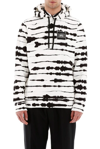 Shop Burberry Printed Hoodie In Multi