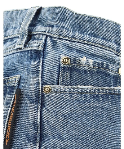 Shop Burberry Straight Leg Jeans In Blue