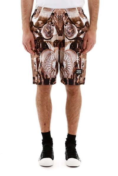 Shop Burberry Printed Bermuda Shorts In Multi