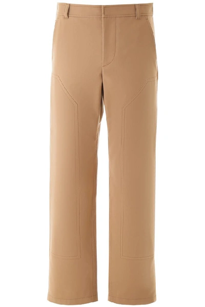 Shop Burberry Tailored Trousers In Beige