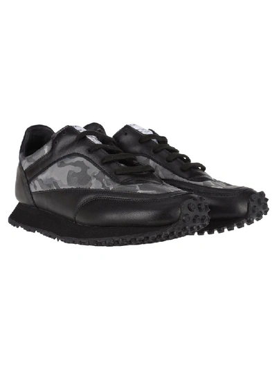 Shop Comme Des Garçons Comme Des Garçons Camouflage Panelled Sneaker In Black