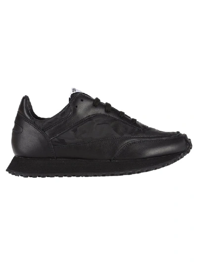 Shop Comme Des Garçons Comme Des Garçons Panelled Sneaker In Black