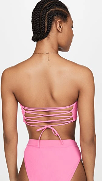 Shop L*space Beach Wave Bikini Top In Bubblegum Pink