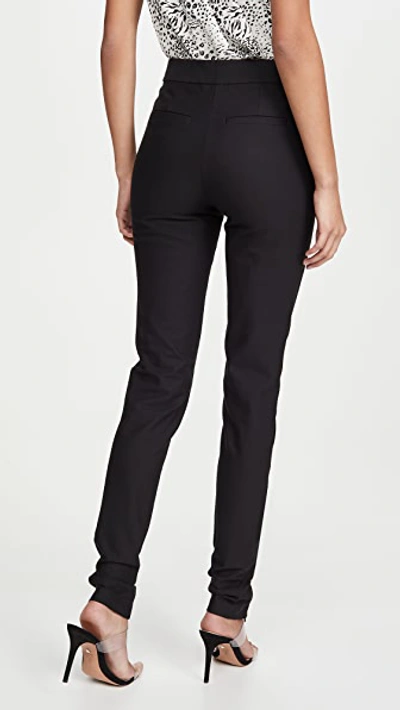Shop Derek Lam 10 Crosby Ora Slim Trousers With Front Slit In Black