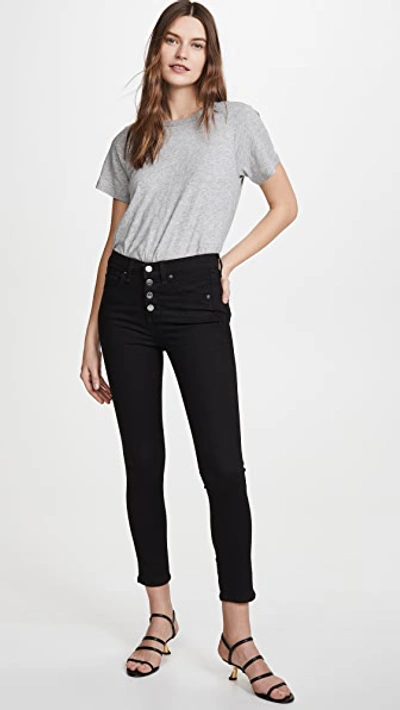 Shop Veronica Beard Jean Lara Crew Neck In Heather Grey