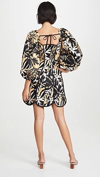 Shop Azulu Leena Dress In Safari Leaves