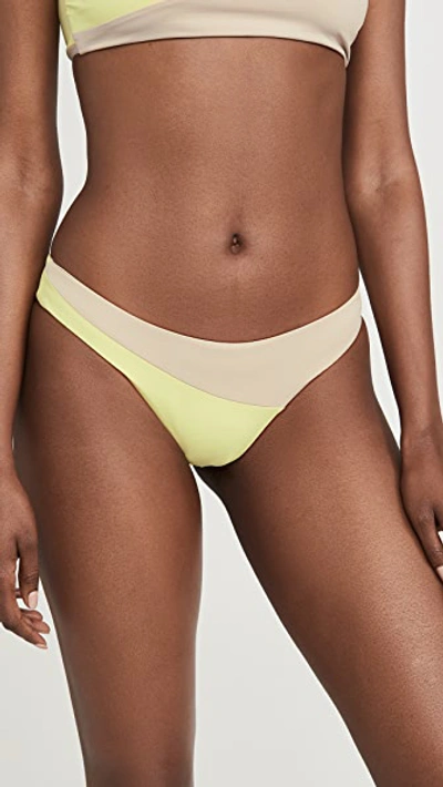 Shop Tavik Jaclyn Bikini Bottoms In Sunny Lime