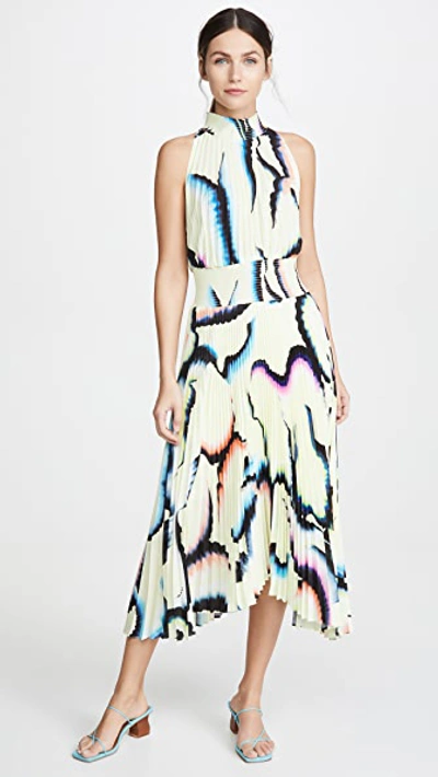 Shop A.l.c Renzo Dress In Yellow Multi