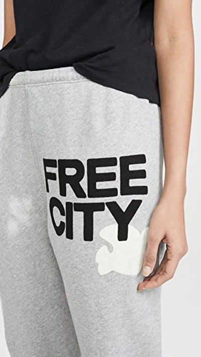 Shop Freecity Superfluff Og Sweatpants In Heather Bleachout