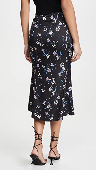 Shop Veronica Beard Vanity Skirt In Black Multi