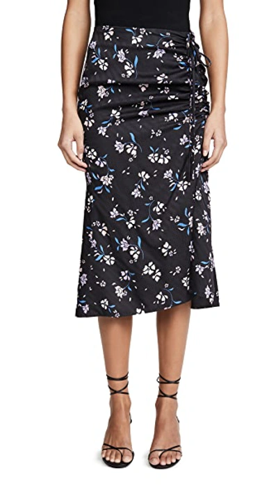 Shop Veronica Beard Vanity Skirt In Black Multi