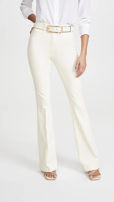 Shop L Agence Joplin High Rise Flare Jeans In Vintage White