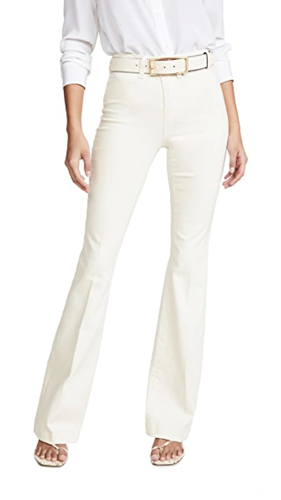 Shop L Agence Joplin High Rise Flare Jeans In Vintage White