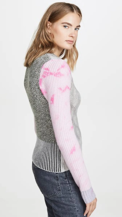 Shop Zoë Jordan Kelly Sweater In Multi Pink Tie Dye