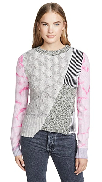Shop Zoë Jordan Kelly Sweater In Multi Pink Tie Dye