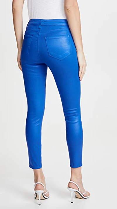 Shop L Agence Margot High Rise Skinny Jeans In Riviera Blue