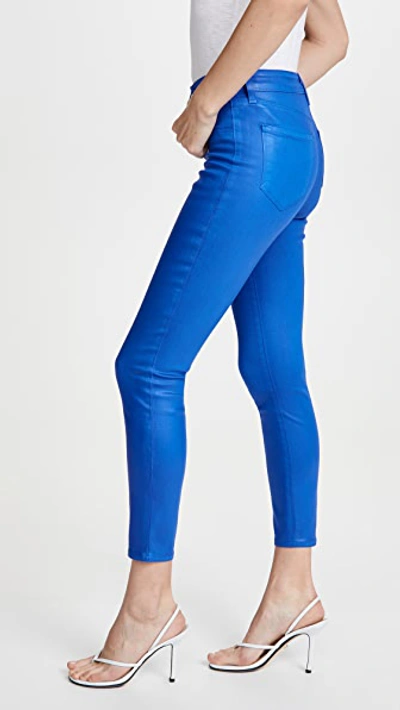Shop L Agence Margot High Rise Skinny Jeans In Riviera Blue