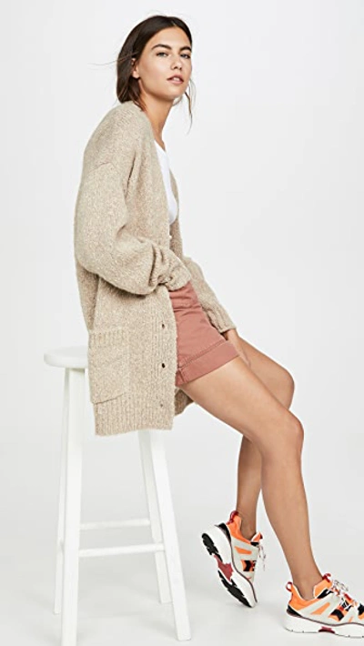 Shop Isabel Marant Étoile Alpaca Scott Cardigan In Beige