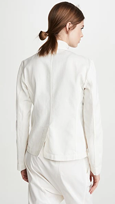 Shop Nili Lotan Cambre Jacket In White Sand