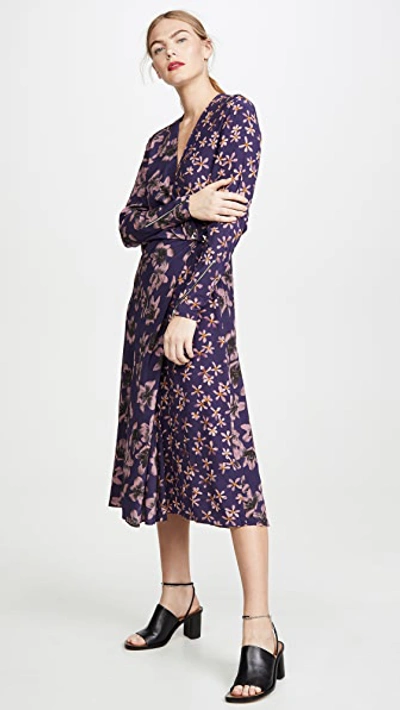 Shop Rag & Bone Odette Dress In Violet Floral