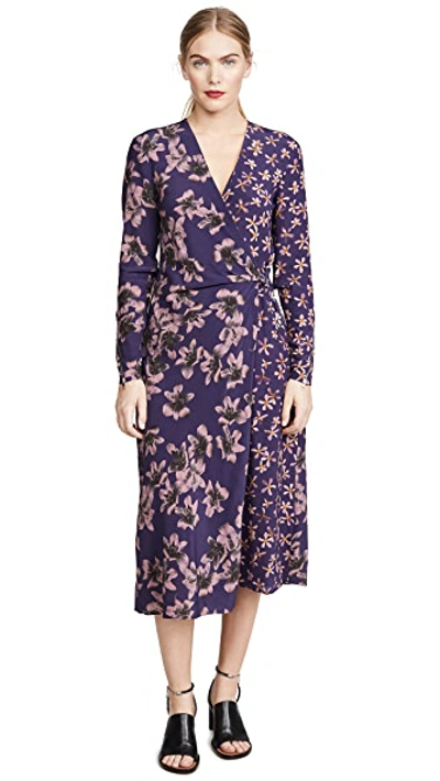 Shop Rag & Bone Odette Dress In Violet Floral