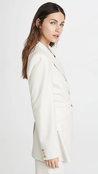 Shop Nanushka Blair Blazer In Off-white