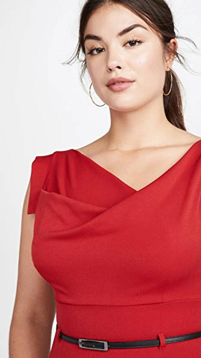 Black Halo Jackie O Sleeveless Sheath Dress In Red