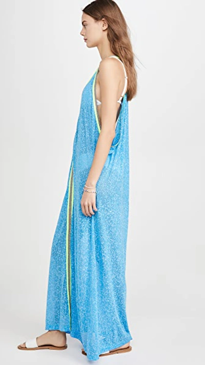 Shop Pitusa Sun Maxi Dress In Blue