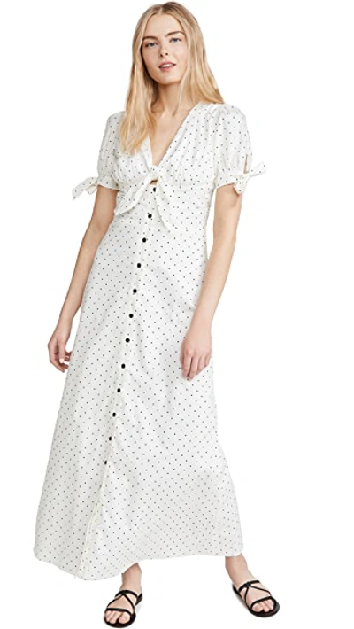 Shop Lerumi Hazel Midi Dress In Polka Dot