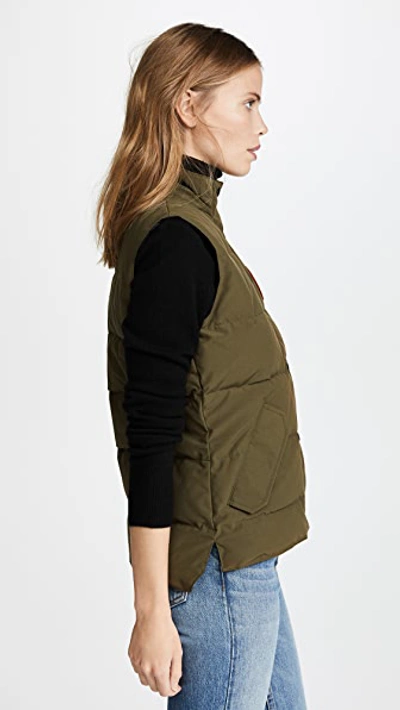 Shop Canada Goose Freestyle Vest Military Green