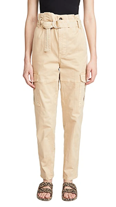 Shop Frame Safari Belted Pants In Cargo