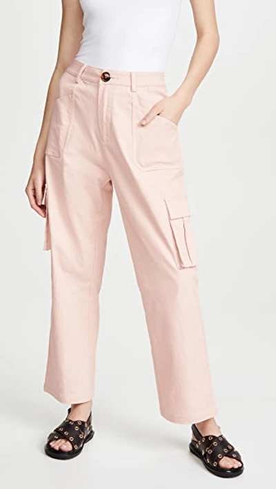 Shop Kendall + Kylie Cargo Pants In Blush