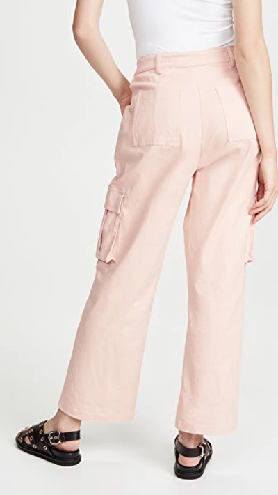 Shop Kendall + Kylie Cargo Pants In Blush