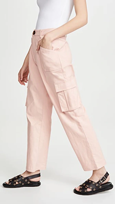 Shop Kendall + Kylie Cargo Pants In Blush