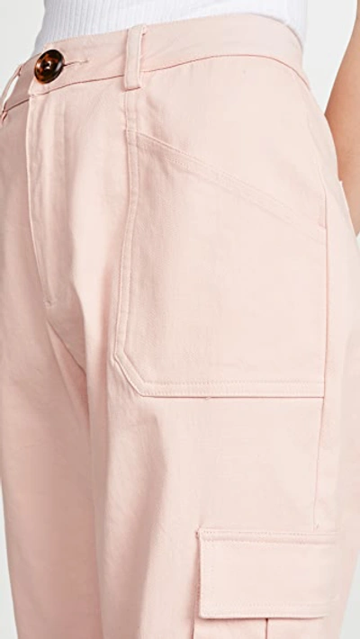 Shop Kendall + Kylie Cargo Pants In Blush