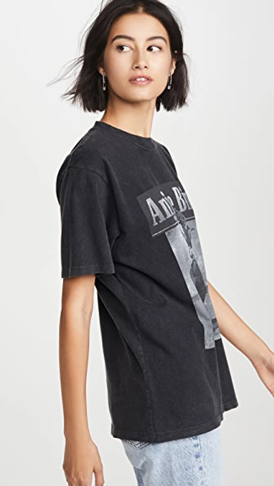 Shop Anine Bing Lili Wild And Free Tee In Washed Black