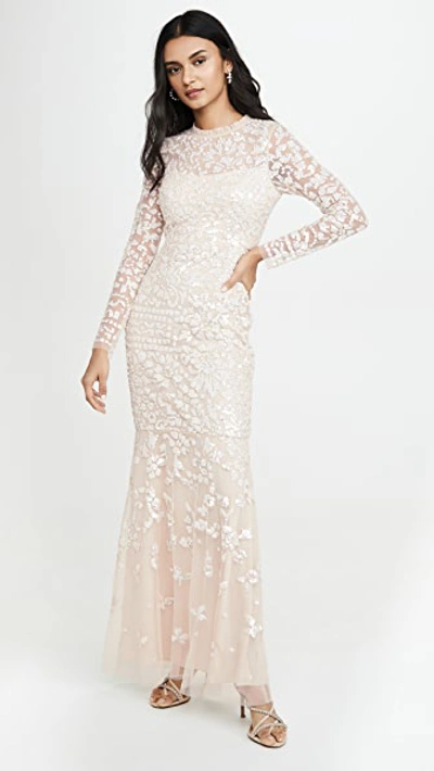 Shop Needle & Thread Tempest Gown In Pearl Rose