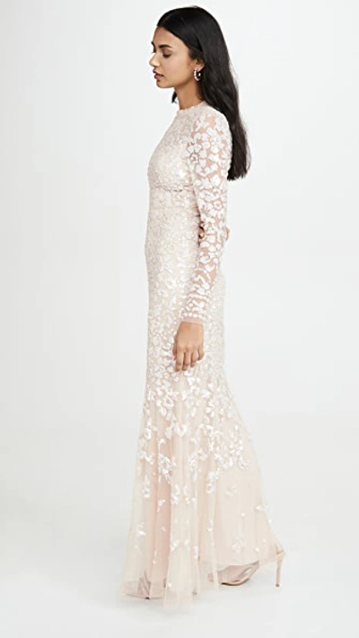 Shop Needle & Thread Tempest Gown In Pearl Rose