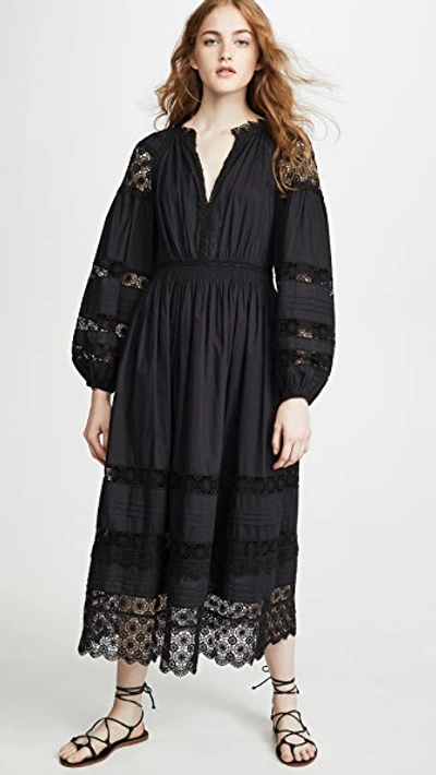 Shop Ulla Johnson Ophelia Dress In Noir
