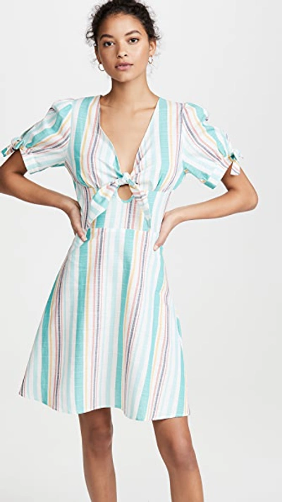 Shop Lerumi Ana Dress In Multi Stripe