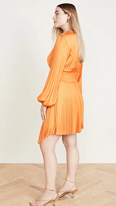 Shop A.l.c Behati Dress In Orange