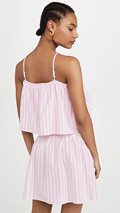 Shop Playa Lucila Stripe Mini Dress In Pink Stripe