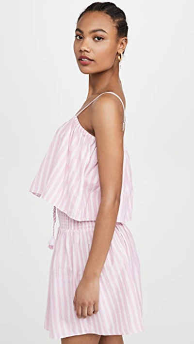 Shop Playa Lucila Stripe Mini Dress In Pink Stripe