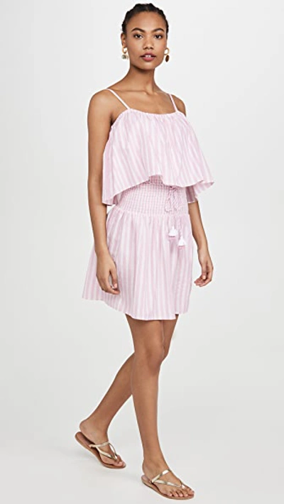 Shop Playa Lucila Stripe Mini Dress In Pink Stripe