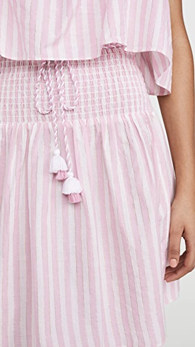 Shop Playa Lucila Stripe Mini Dress In Pink Stripe