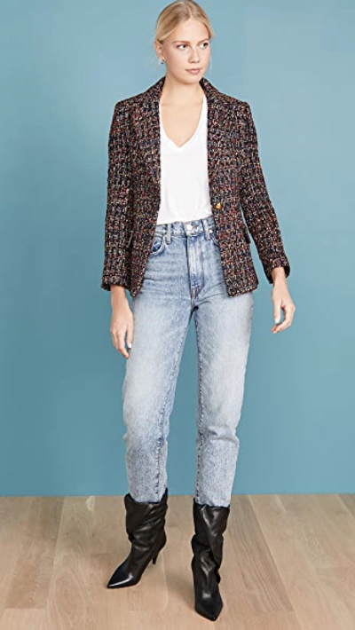 Shop Amanda Uprichard Aldridge Blazer In Lyra Tweed