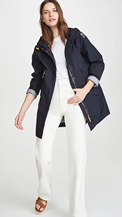 Shop Parajumpers Rachel All Weather Jacket In Navy