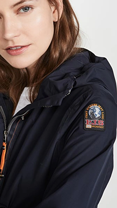 Shop Parajumpers Rachel All Weather Jacket In Navy