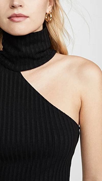 Shop The Range Framed Rib Carved Turtleneck In Black