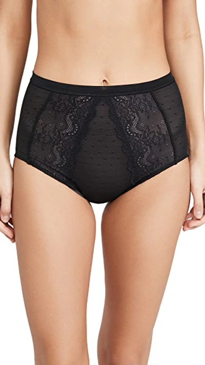 Shop Spanx Spotlight On Lace Briefs In Very Black